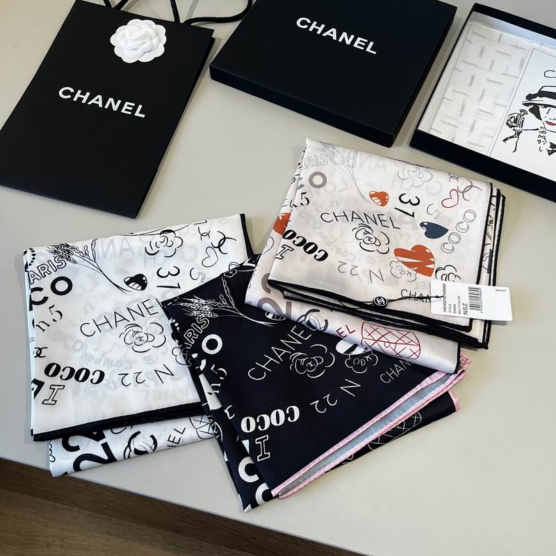 Chanel silk scarf hm21